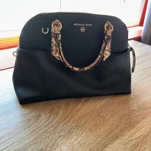 Michael Kors Black and Tan Women's Bag